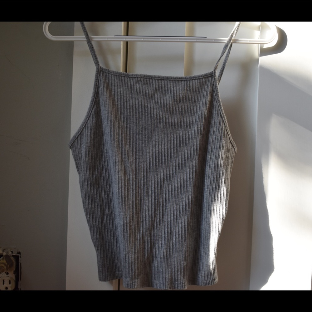 Ribbed Halter Tank Top
